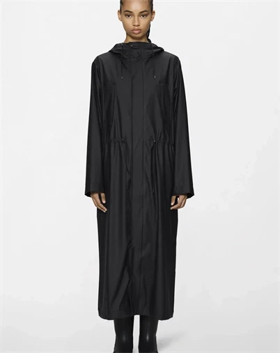 Rains - Bold Longest Regnjakke - Black